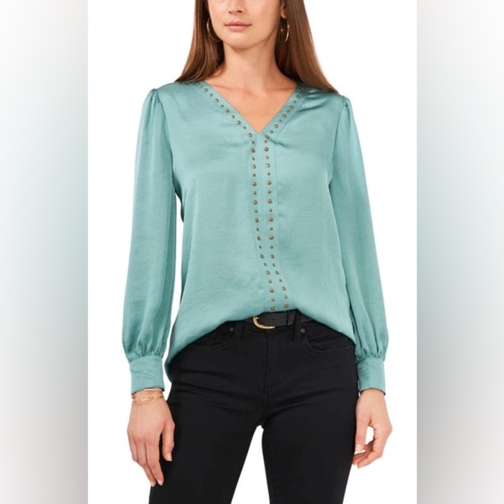 Vince Camuto Women’s Stud Embellished Blouse